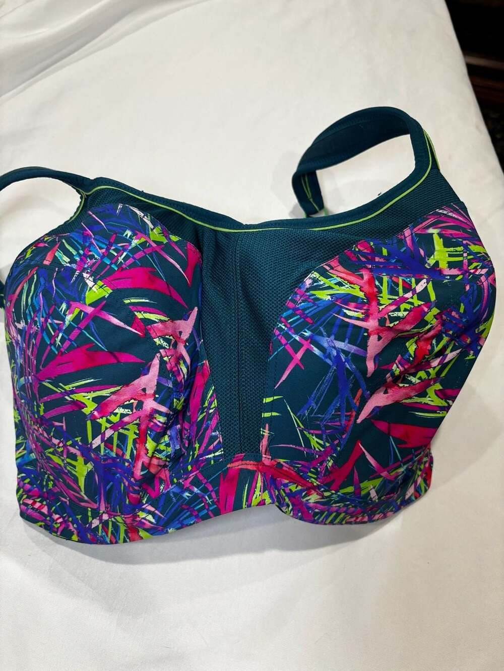 Panache Sport Wired Underwire Sports Bra 5021A Fiesta Print Size 34H